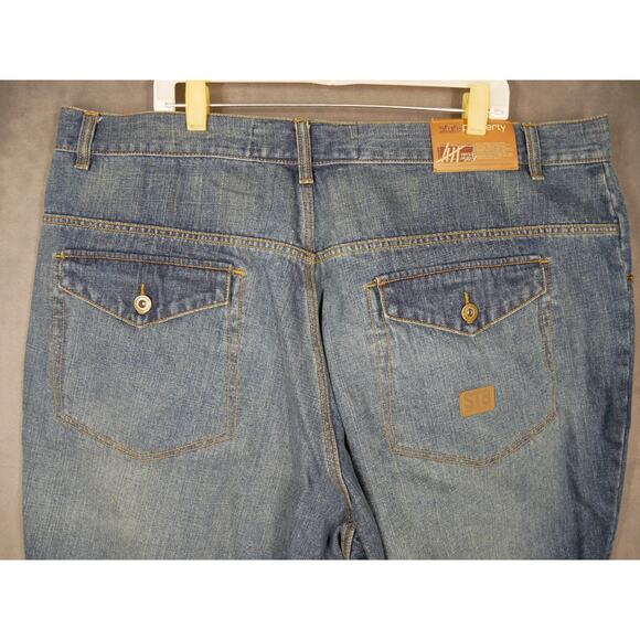 VTG State Property Jeans Mens Size 46 Blue Hip Hop Multi Pockets
